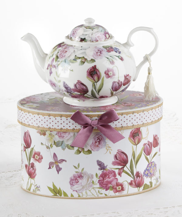Tulips Porcelain Teapot