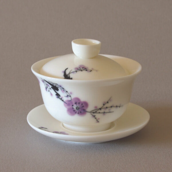 Hand-Painted Gaiwan - Plum