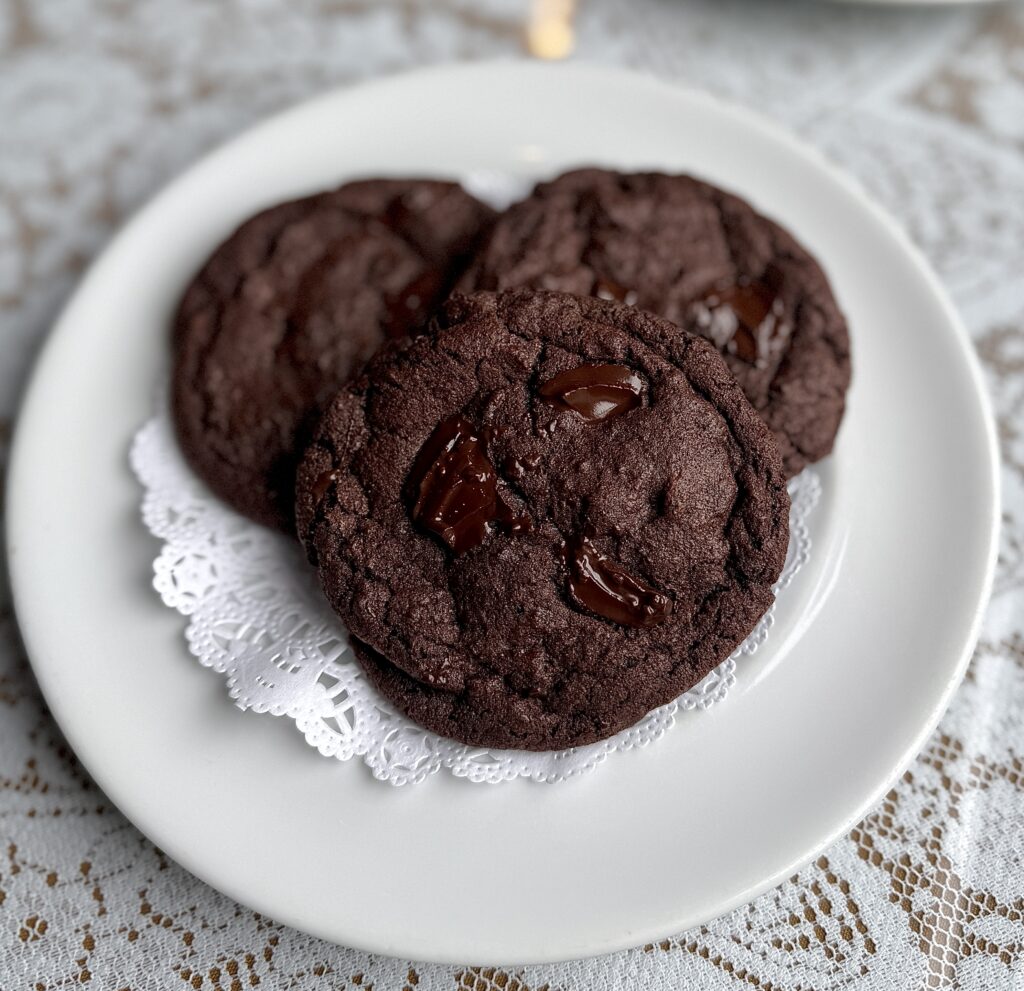 Double Chocolate Chunk Cookies